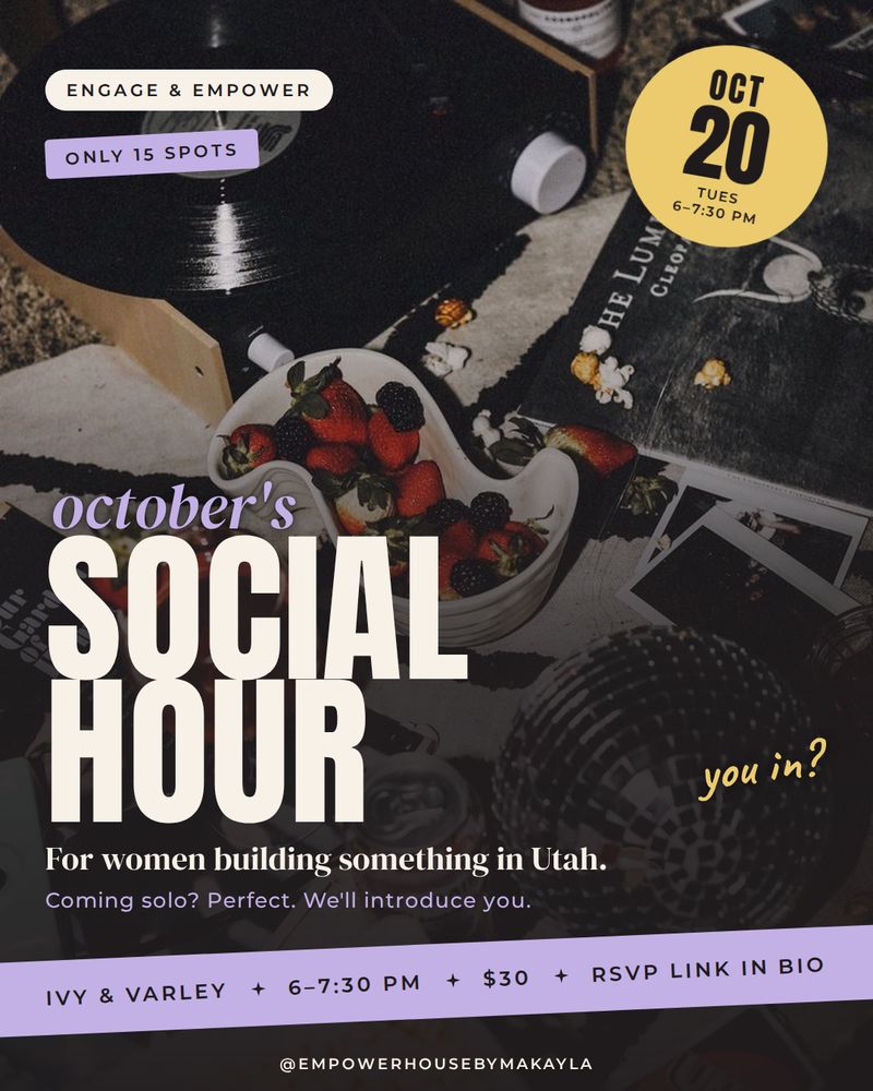 October Social Hour flyer
