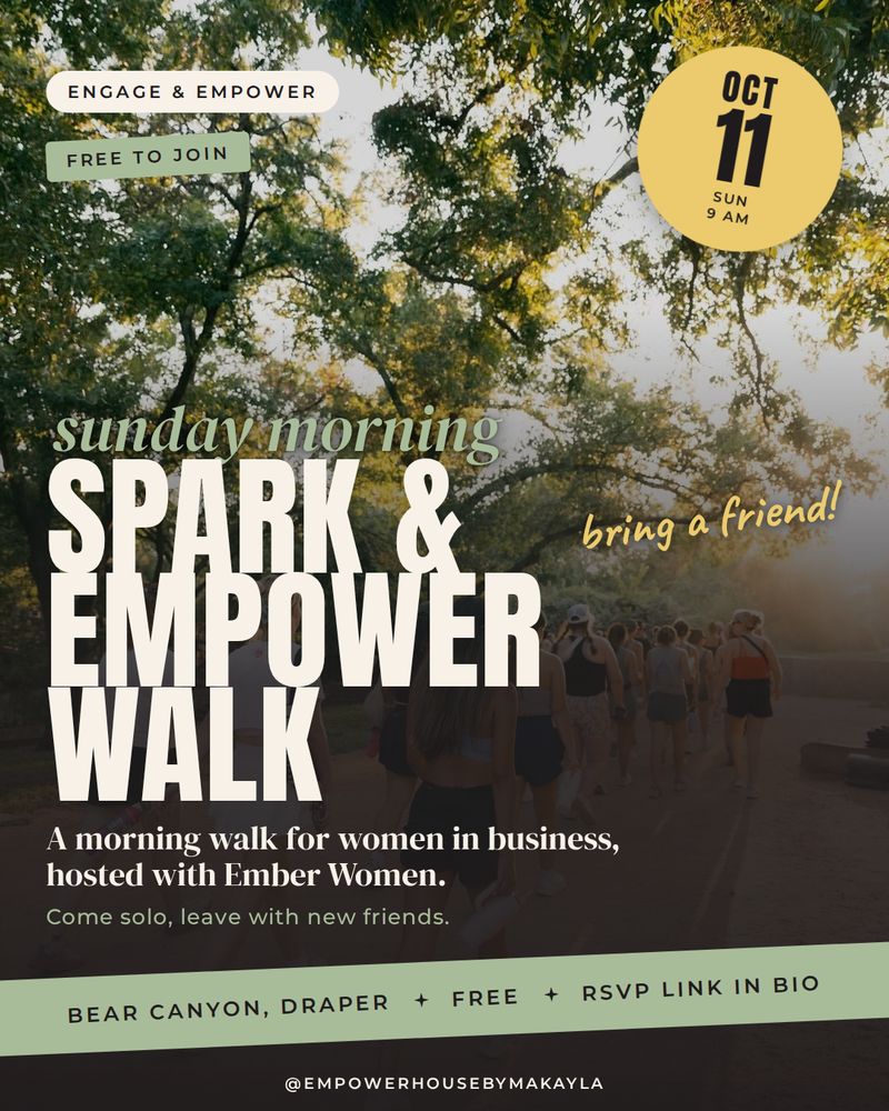 Spark and Empower Walk flyer